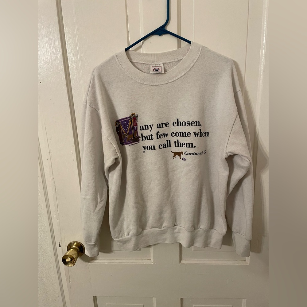 Fun dog sweater Sz L